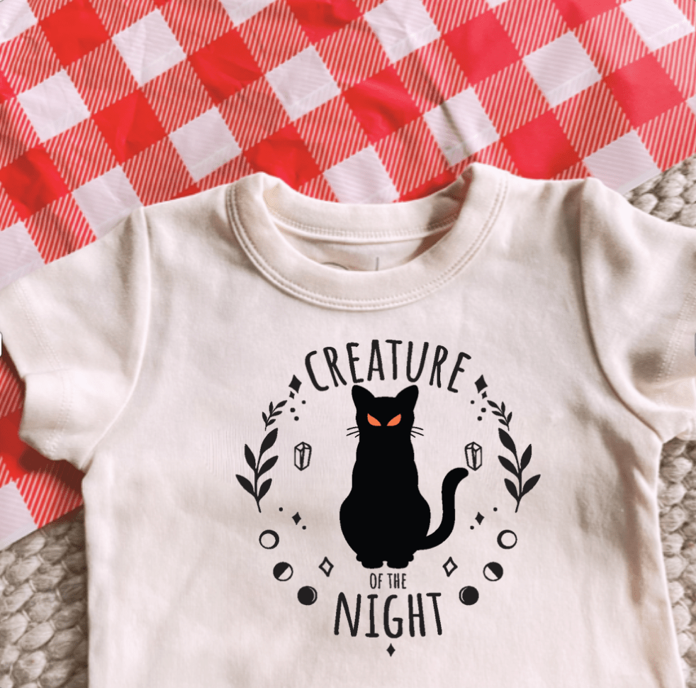Baby graphic bodysuit | creature of the night finn + emma