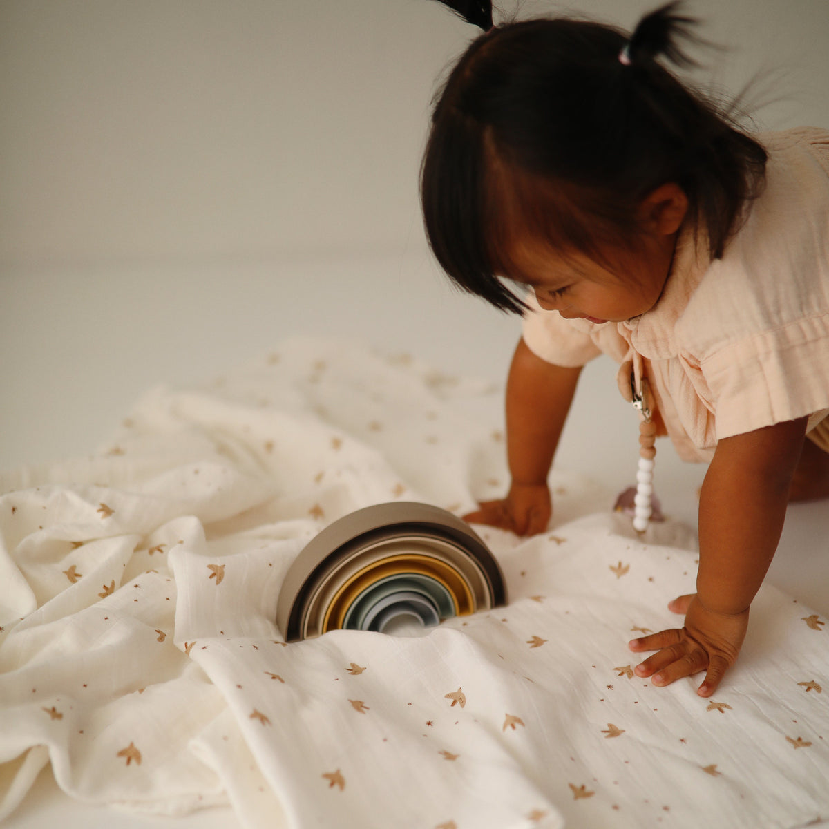 Baby Organic Cotton Muslin Swaddle Blanket Mushie