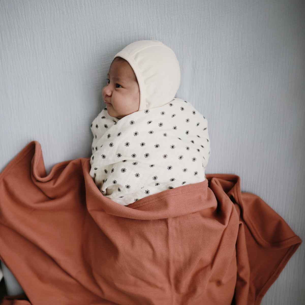 Baby Organic Cotton Muslin Swaddle Blanket Mushie