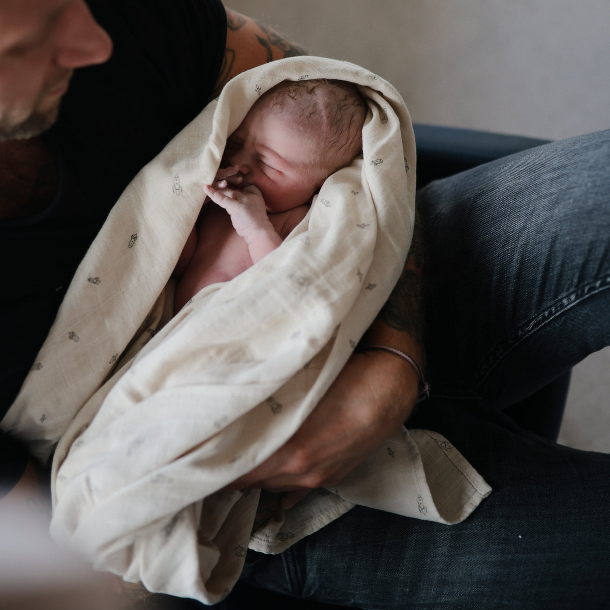 Baby Organic Cotton Muslin Swaddle Blanket Mushie