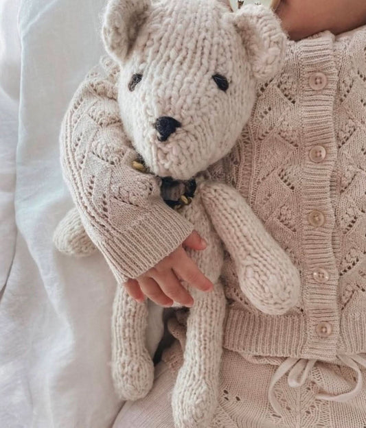 Baby Wool Knit Buddy  | Alfred the Bear finn + emma