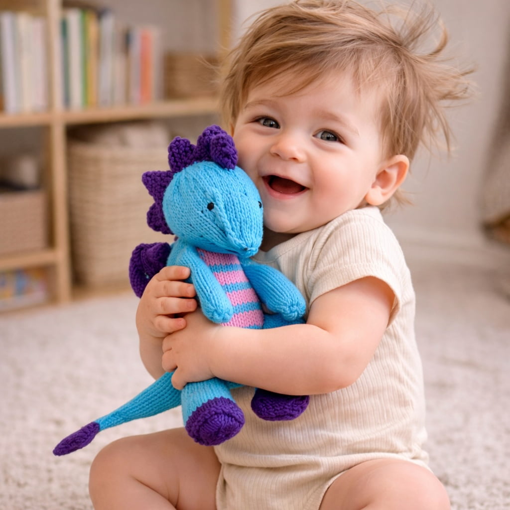 Baby Knit Buddy  | Tina the Turquoise Dragon finn + emma