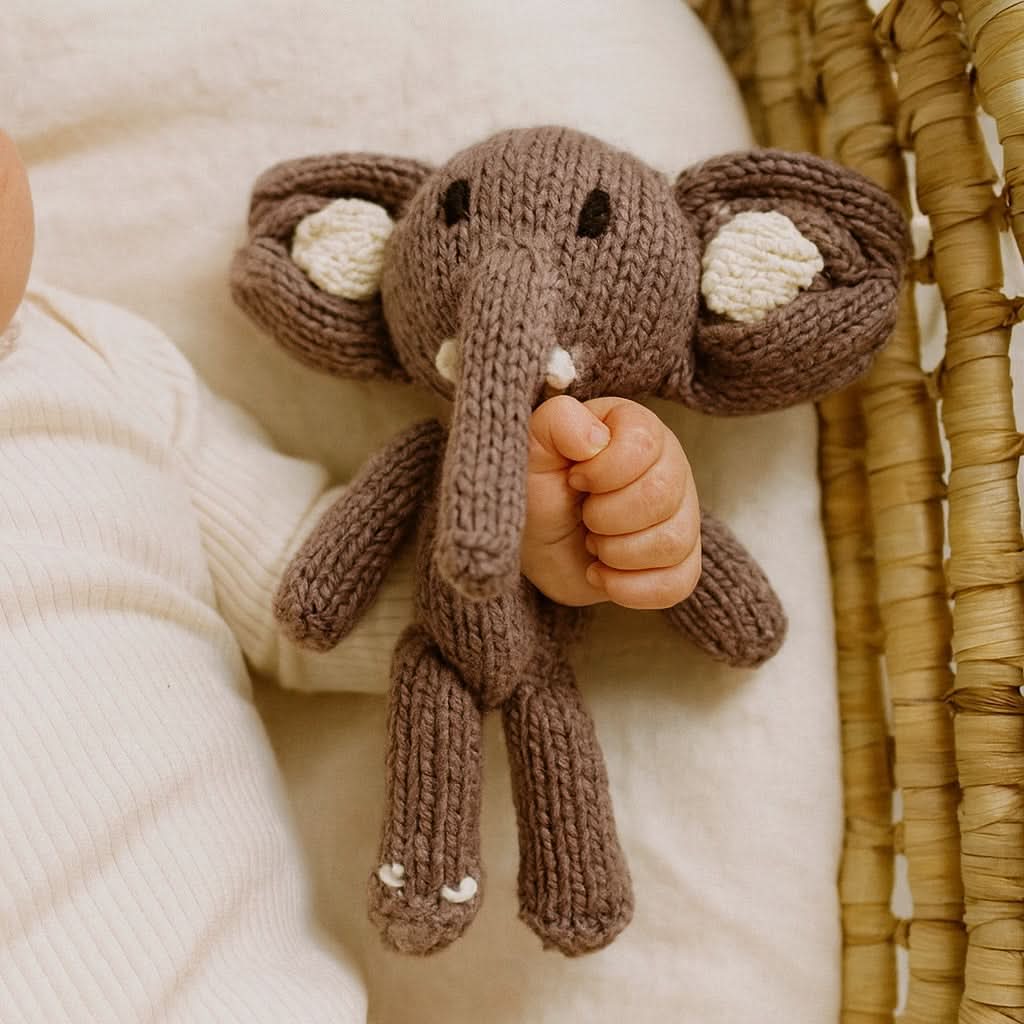 Baby Knit Buddy  | Peanut the elephant finn + emma