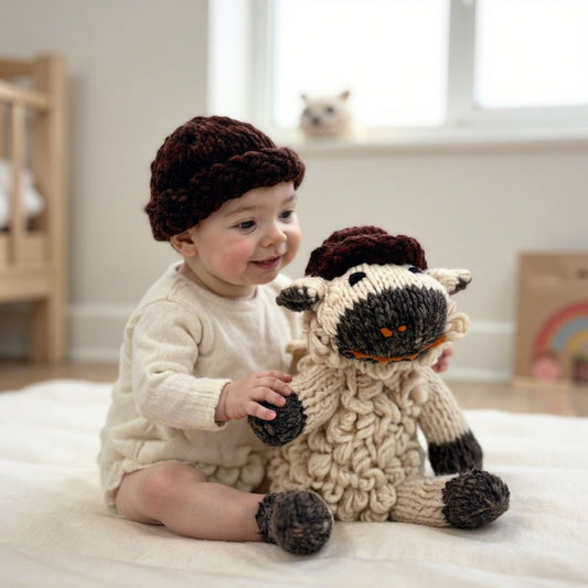 Baby Wool Knit Buddy  | Sawyer the Sheep finn + emma