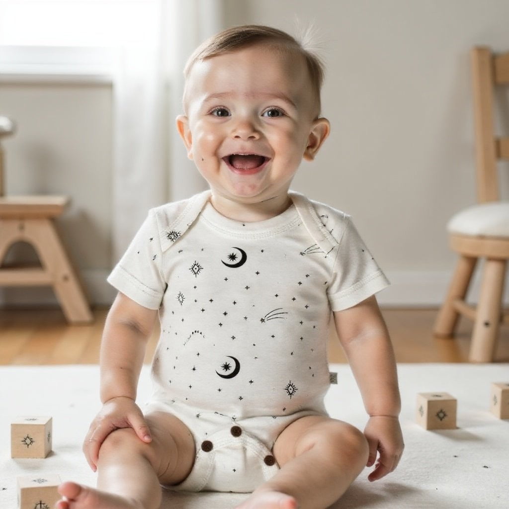 Baby lap bodysuit | celestial finn + emma