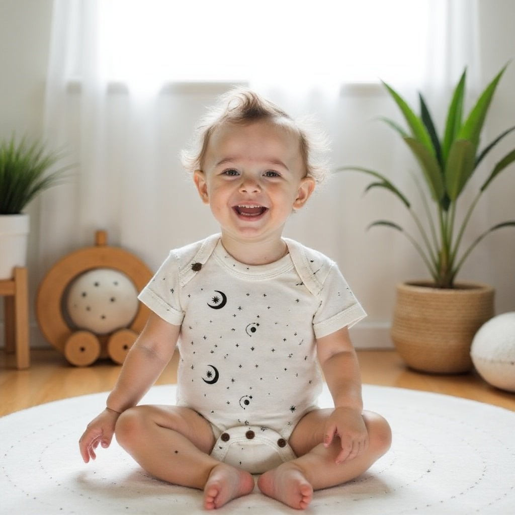 Baby lap bodysuit | celestial finn + emma