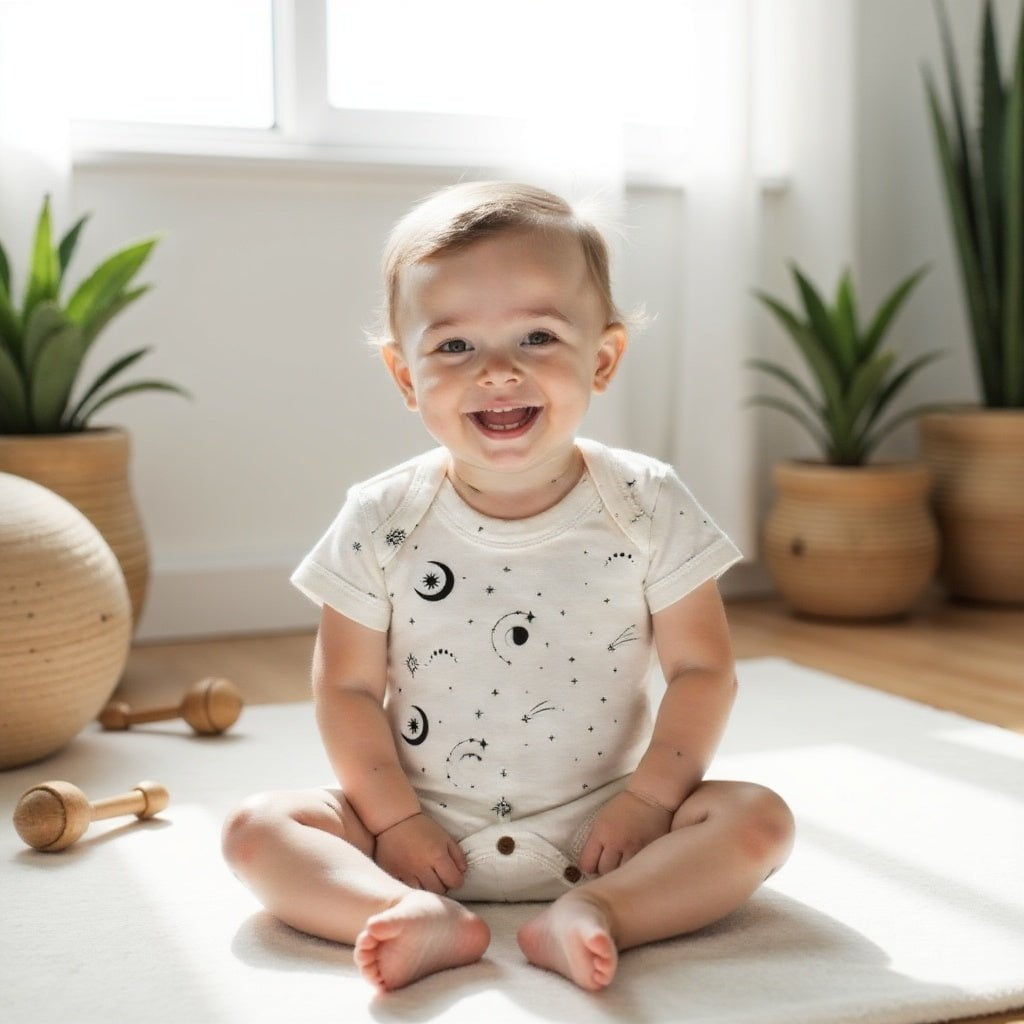 Baby lap bodysuit | celestial finn + emma