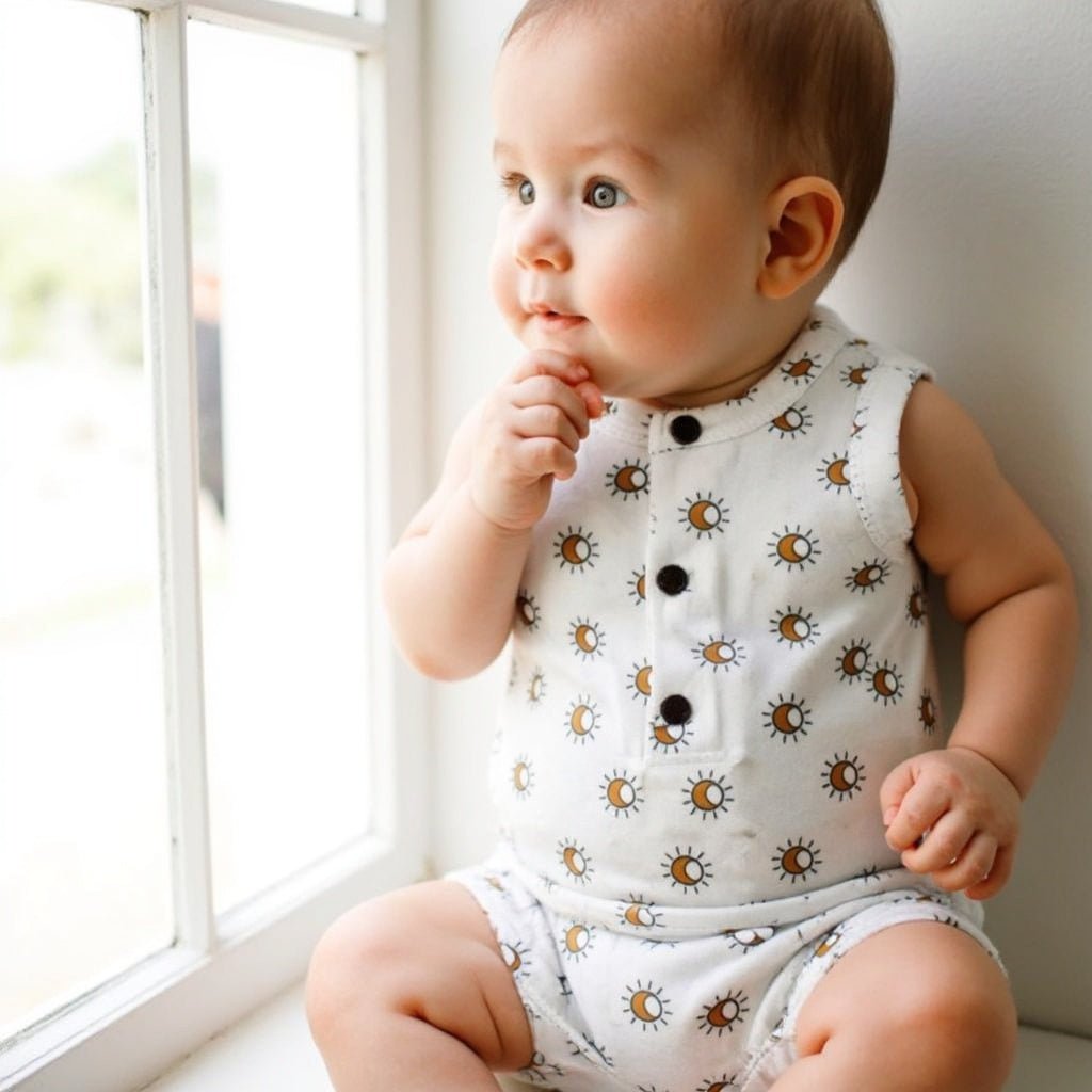 Baby tank romper | sun finn + emma