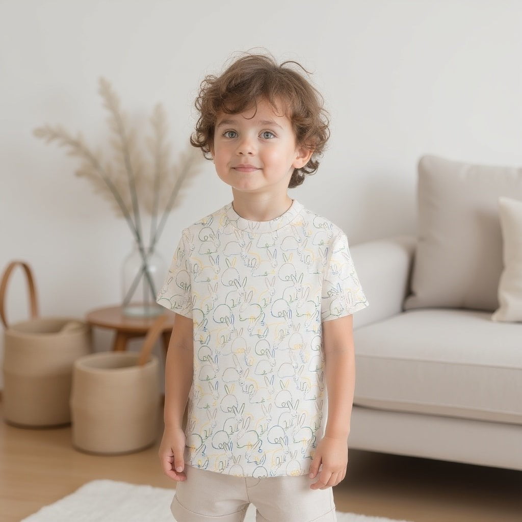 Baby Boxy Toddler Tee | bunnies finn + emma