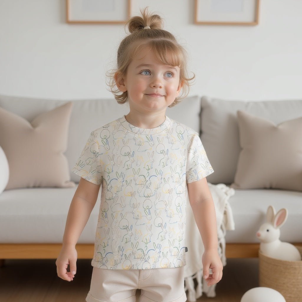 Baby Boxy Toddler Tee | bunnies finn + emma