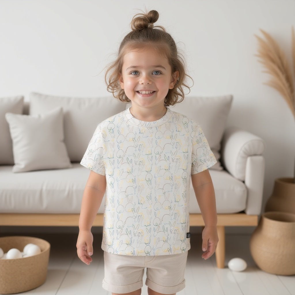 Baby Boxy Toddler Tee | bunnies finn + emma