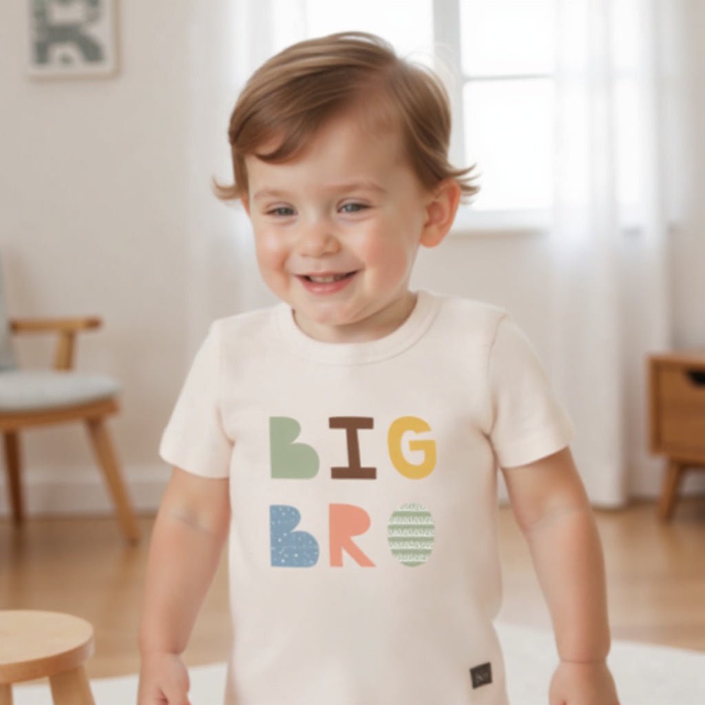 Baby graphic tee | big bro desert bloom finn + emma