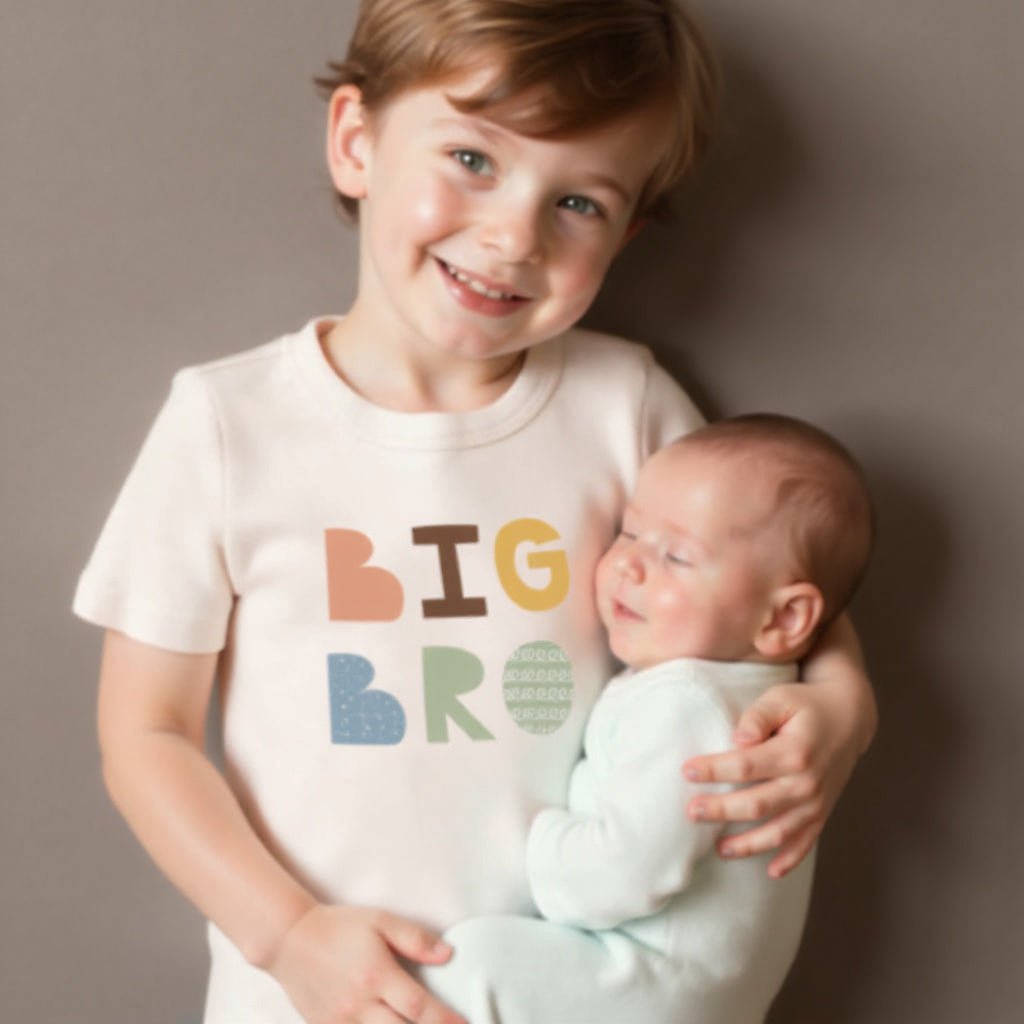 Baby graphic tee | big bro desert bloom finn + emma