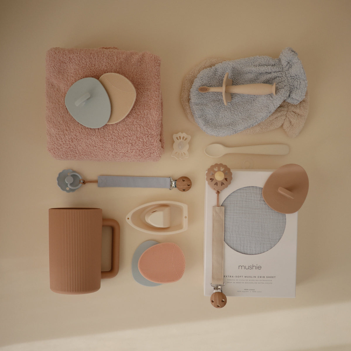 Baby Organic Cotton Bath Mitt Mushie
