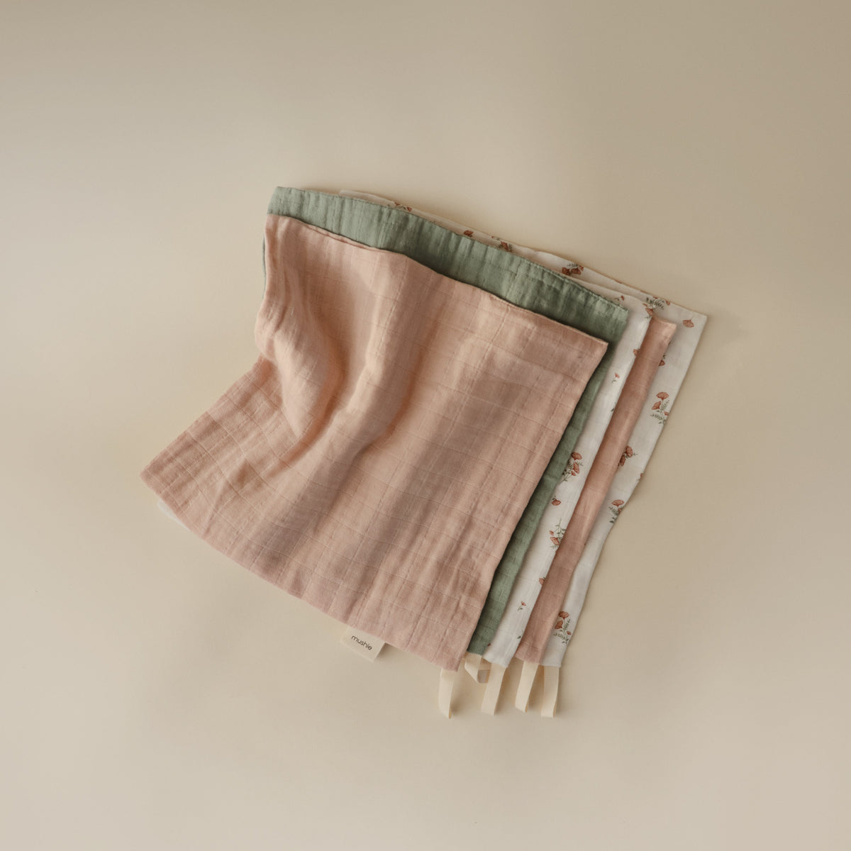 Baby Muslin Cotton Washcloth Mushie