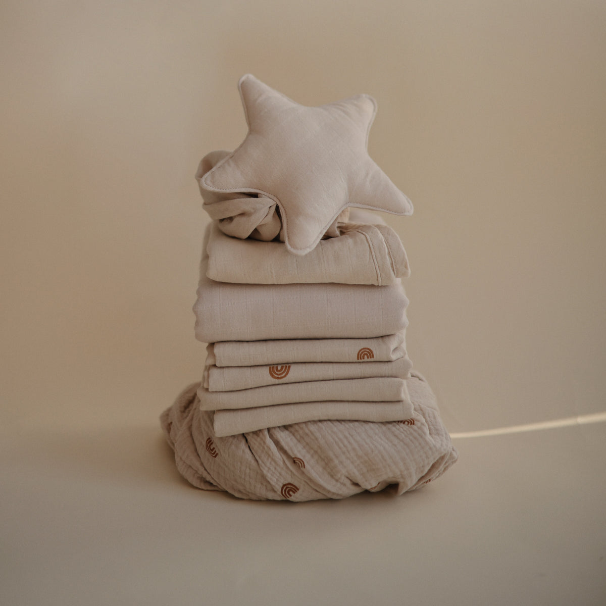Baby Organic Cotton Muslin Cloths 3-Pack Mushie