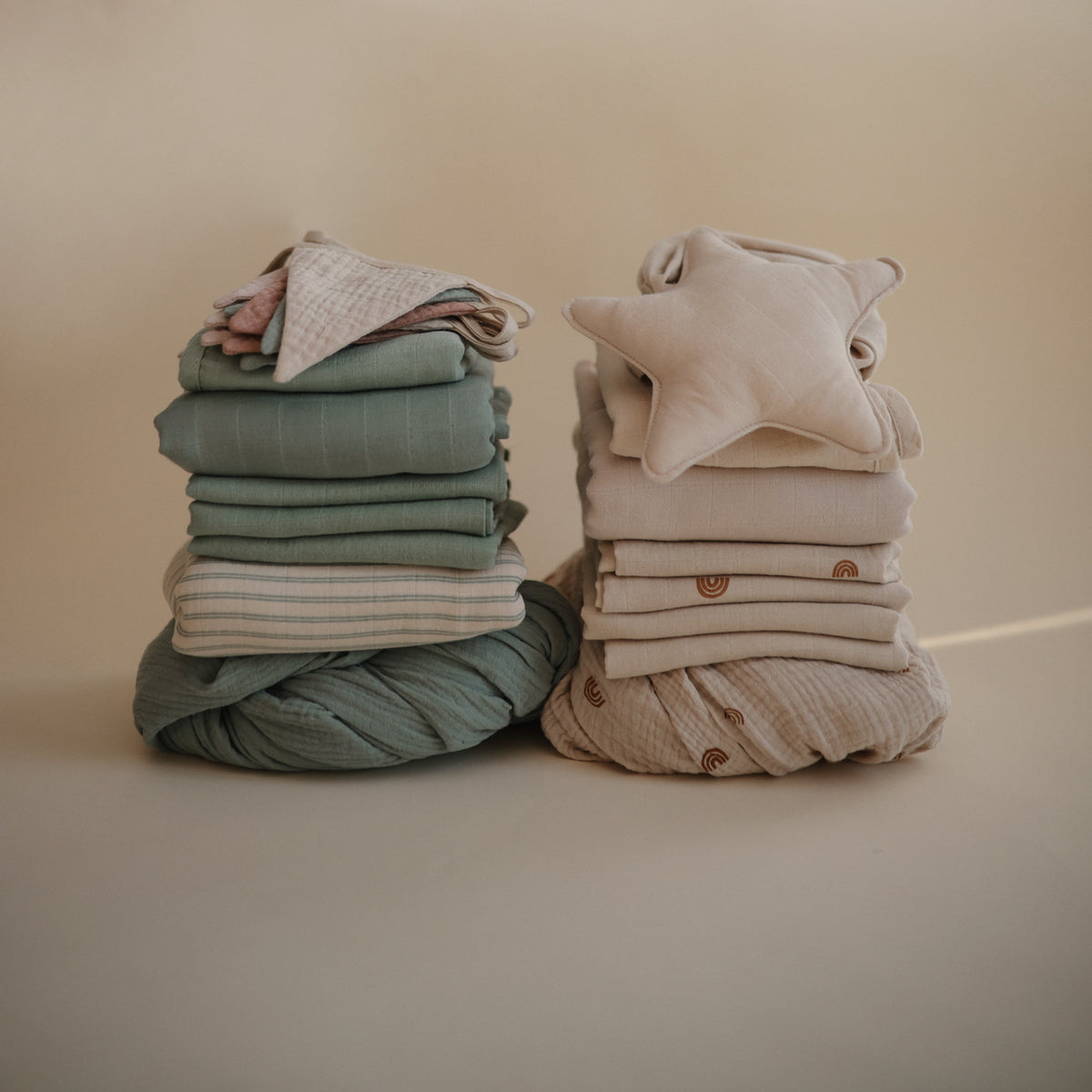 Baby Organic Cotton Muslin Cloths 3-Pack Mushie