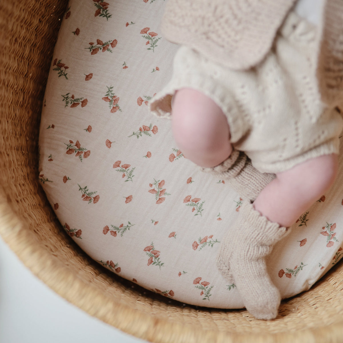 Baby Extra Soft Bassinet Muslin Crib Sheet Mushie