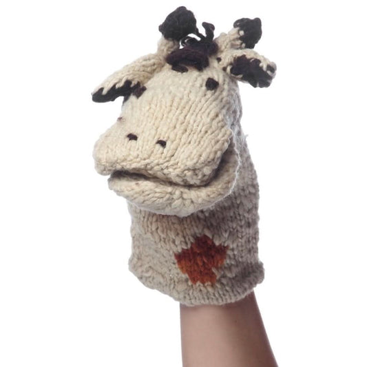 Baby Organic Wool Knit Hand Puppet  | Gerald the Giraffe finn + emma