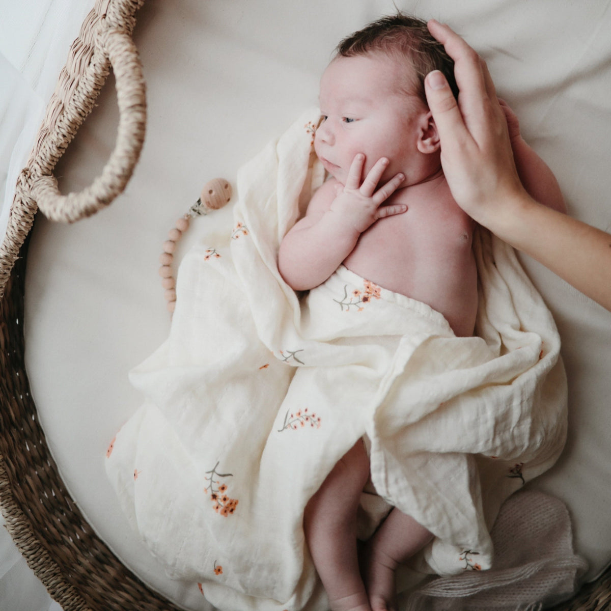 Baby Organic Cotton Muslin Swaddle Blanket Mushie