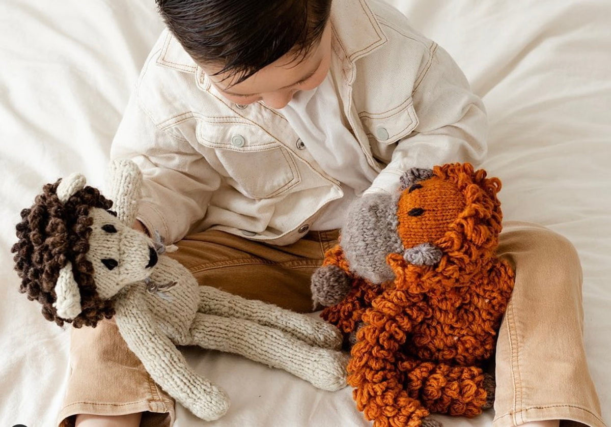 Baby Wool Knit Buddy  | Lionel the Lion finn + emma