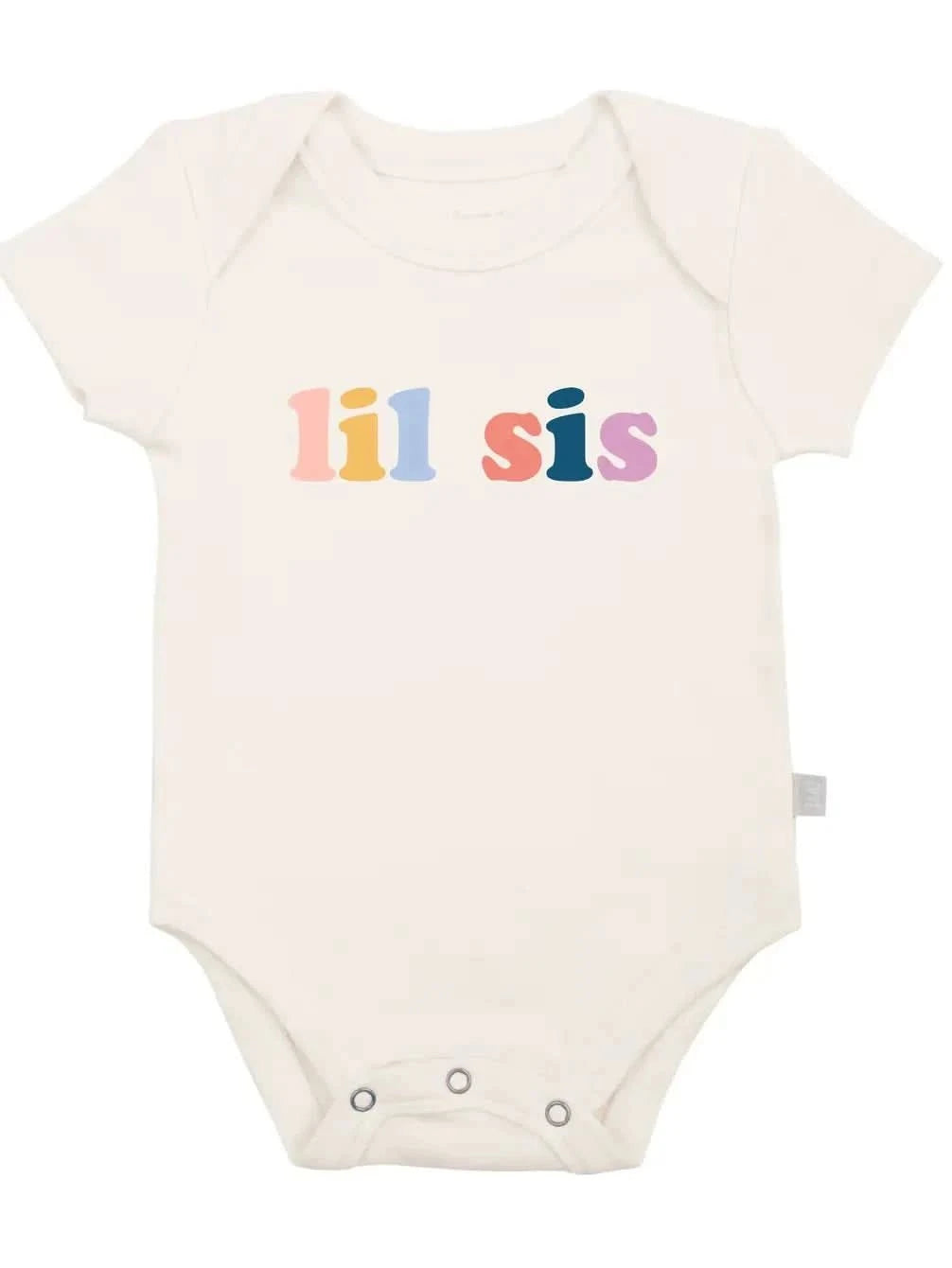 Baby graphic bodysuit | lil sis Finn + Emma