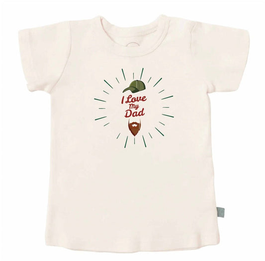 Baby graphic tee | love dad beard finn + emma