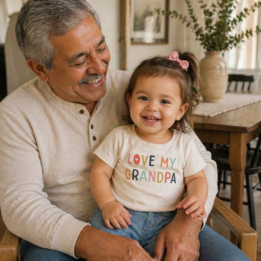 Baby graphic tee | love grandpa finn + emma