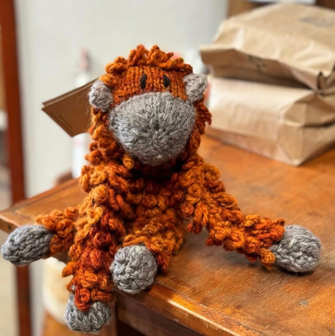 Baby Wool Knit Buddy  | Opal the Oranguntan finn + emma