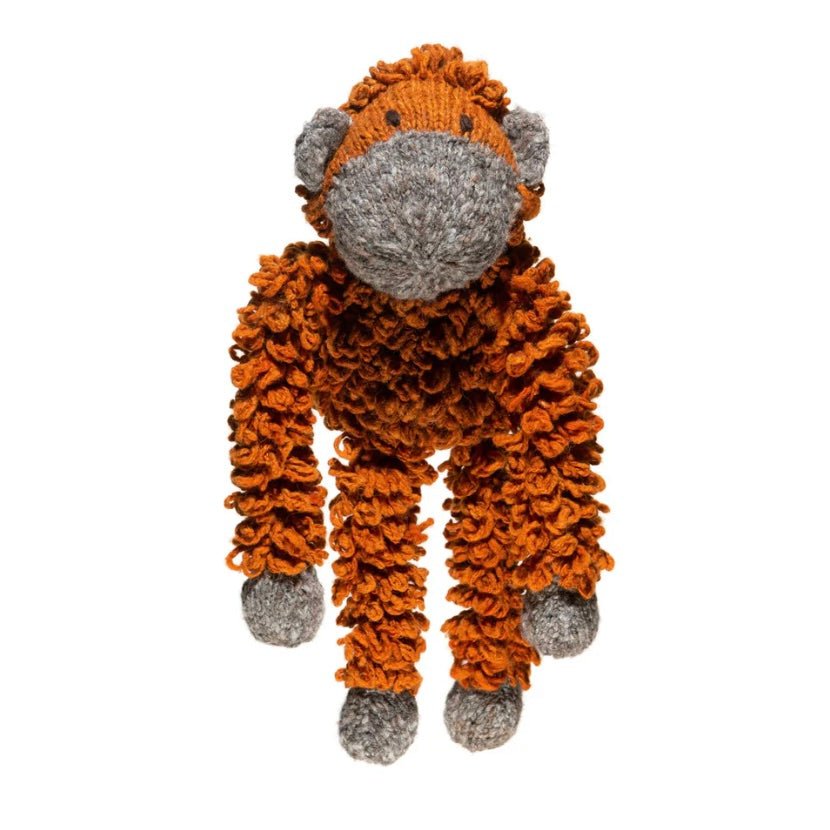 Baby Wool Knit Buddy  | Opal the Oranguntan finn + emma