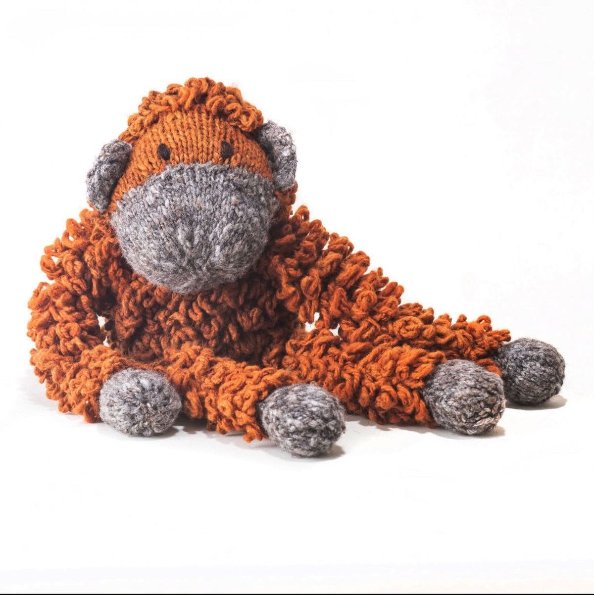 Baby Wool Knit Buddy  | Opal the Oranguntan finn + emma