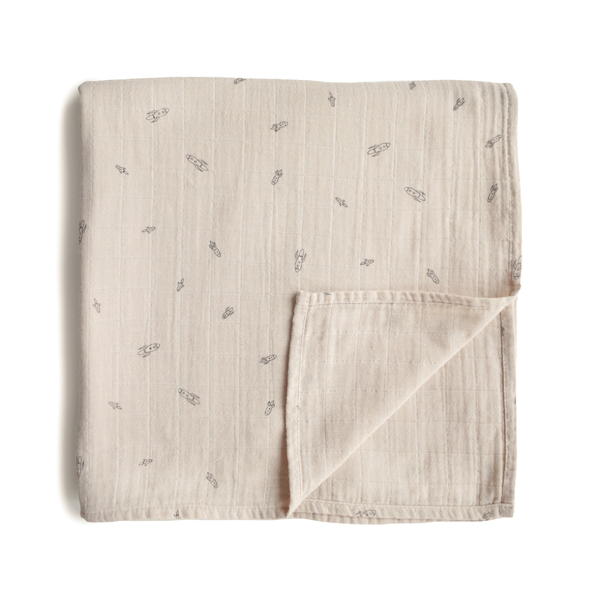 Baby Organic Cotton Muslin Swaddle Blanket Mushie