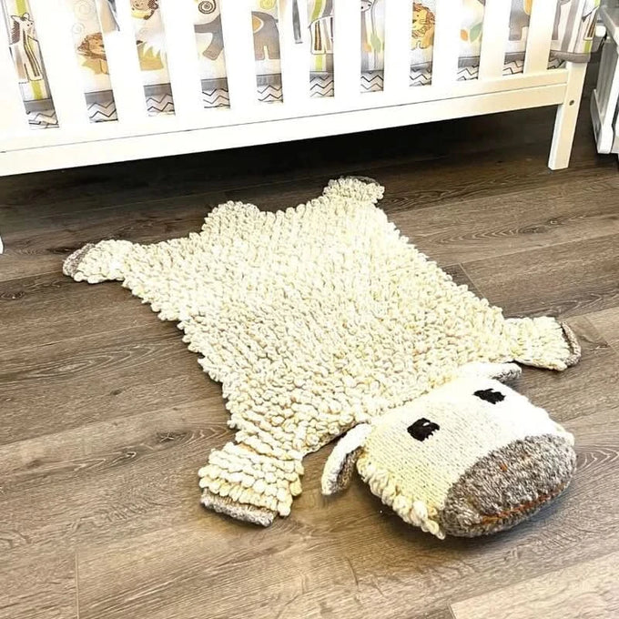 Baby Organic Wool Play Mat + Nursery Rug  | Sheep finn + emma