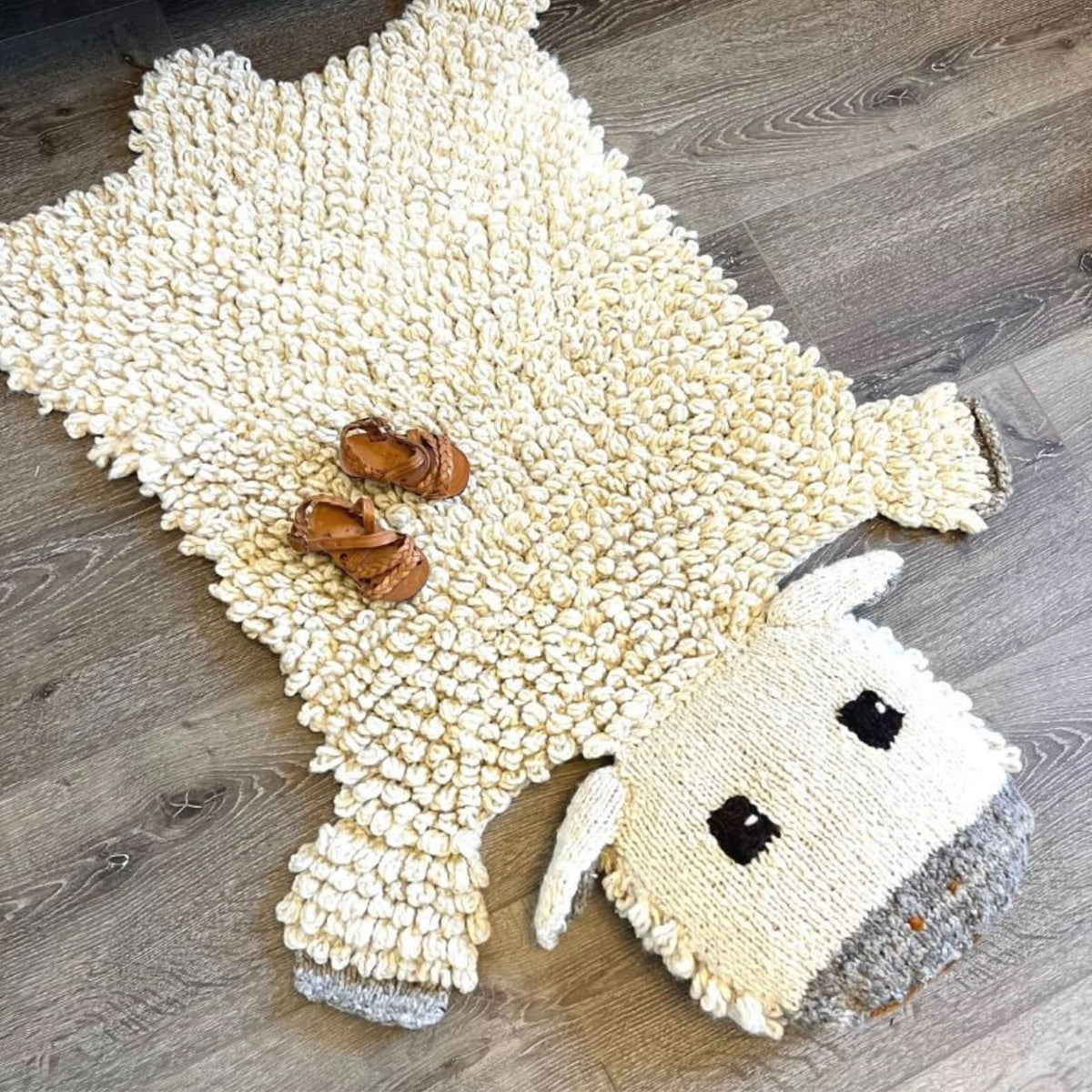 Baby Organic Wool Play Mat + Nursery Rug  | Sheep finn + emma
