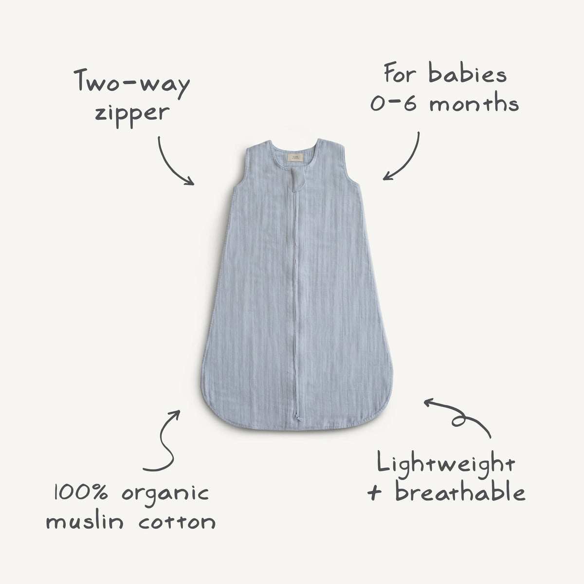 Baby Organic Cotton Sleep Bag Mushie
