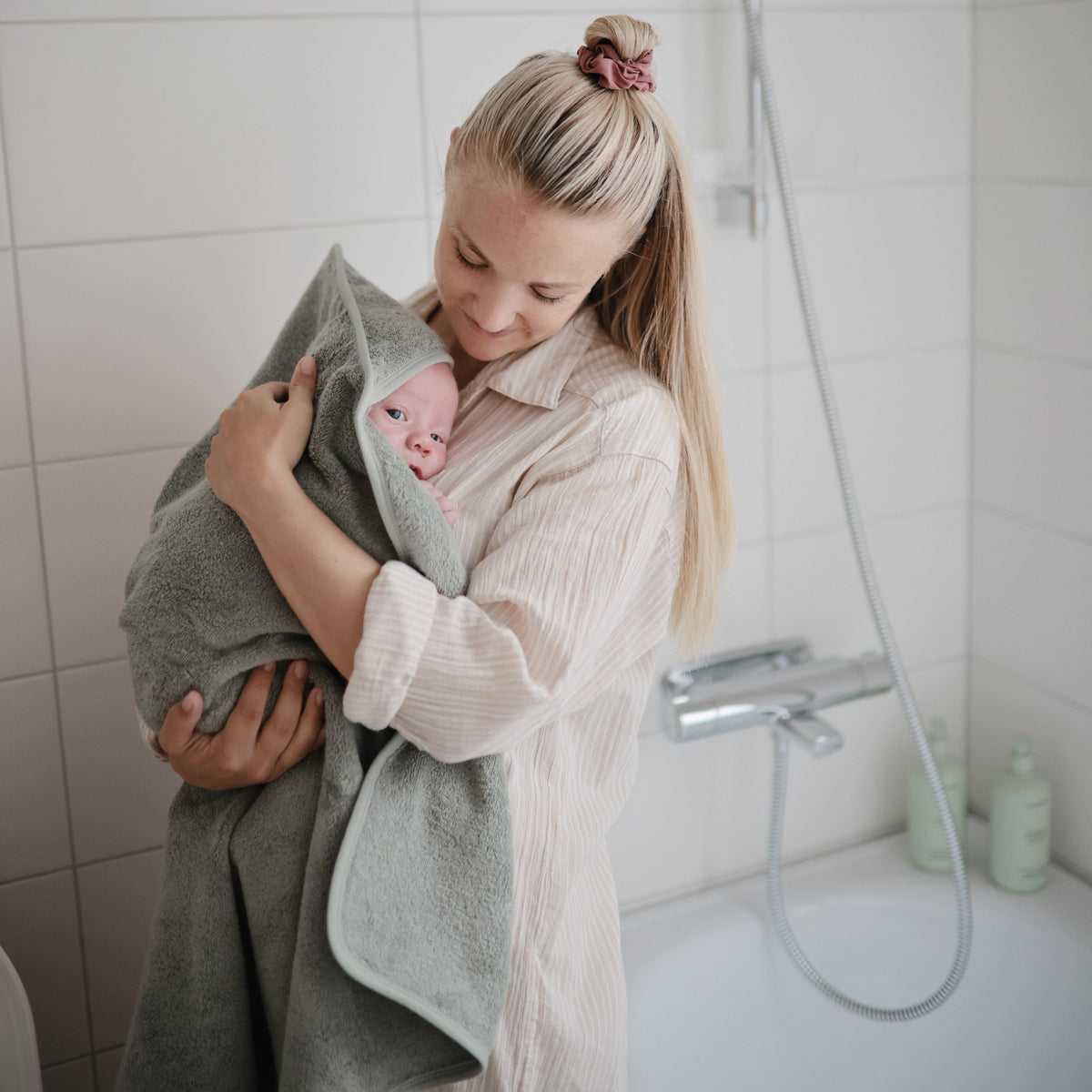 Baby Organic Cotton Baby Hooded Towel Mushie