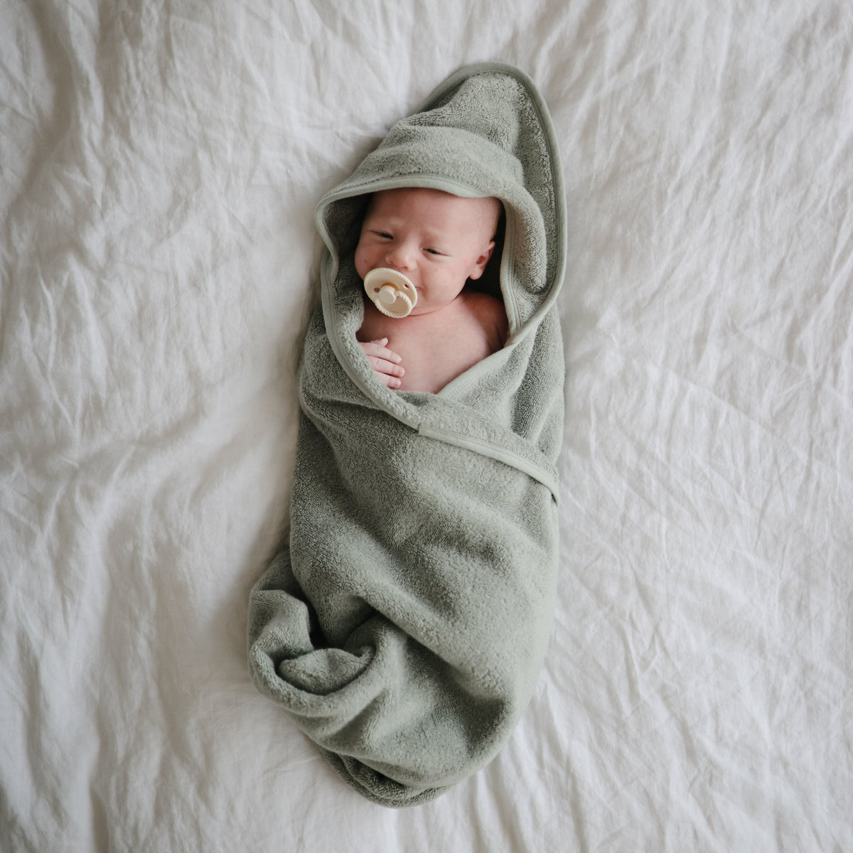 Baby Organic Cotton Baby Hooded Towel Mushie