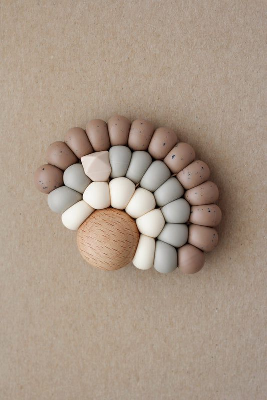 Baby Rainbow Teether - Truffle littleCHEW