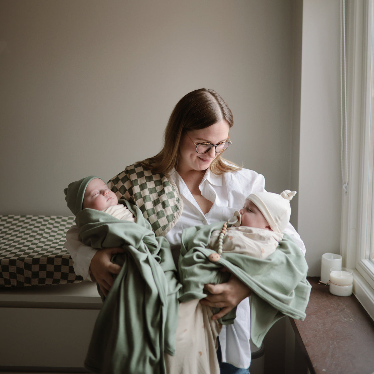 Baby Organic Cotton Muslin Burp Cloth 2-Pack Mushie