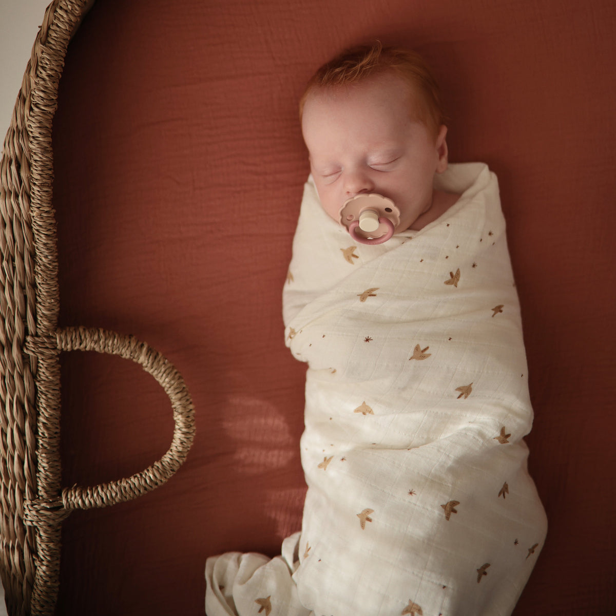 Baby Organic Cotton Muslin Swaddle Blanket Mushie