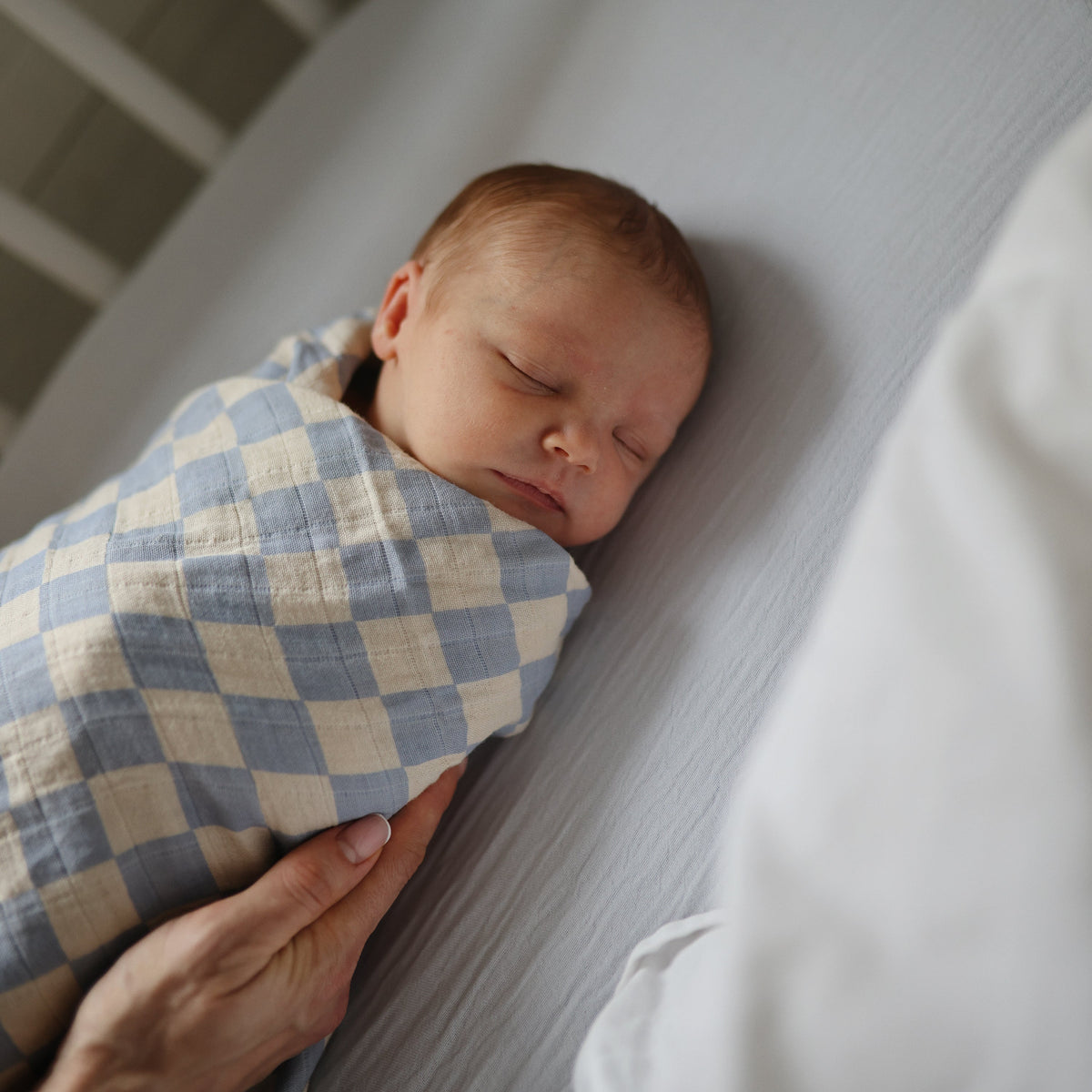 Baby Organic Cotton Muslin Swaddle Blanket Mushie