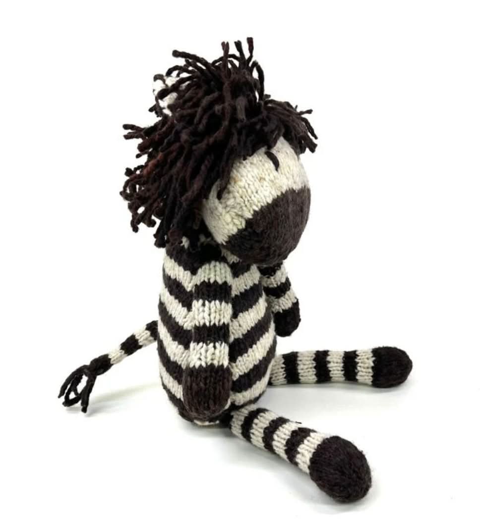 Baby Wool Knit Buddy  | Zachary the Zebra finn + emma