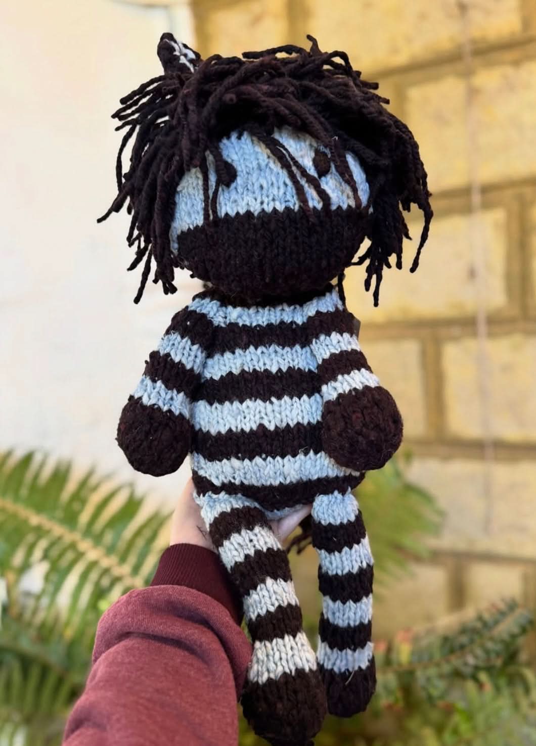 Baby Wool Knit Buddy  | Zachary the Zebra finn + emma