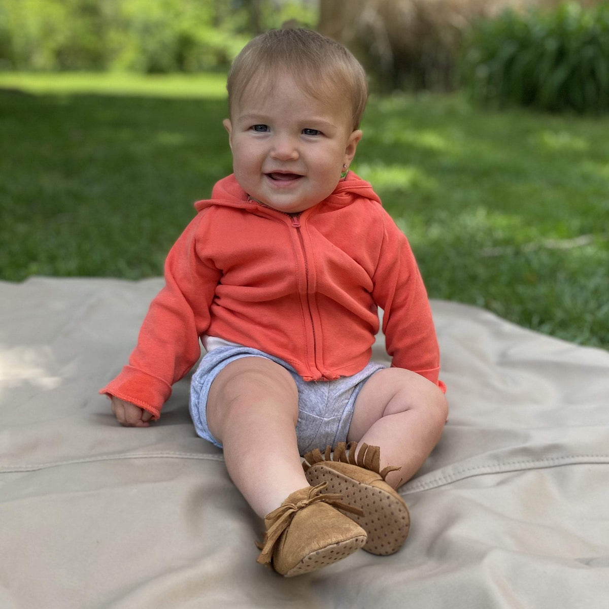 Baby hoodie | watermelon finn + emma