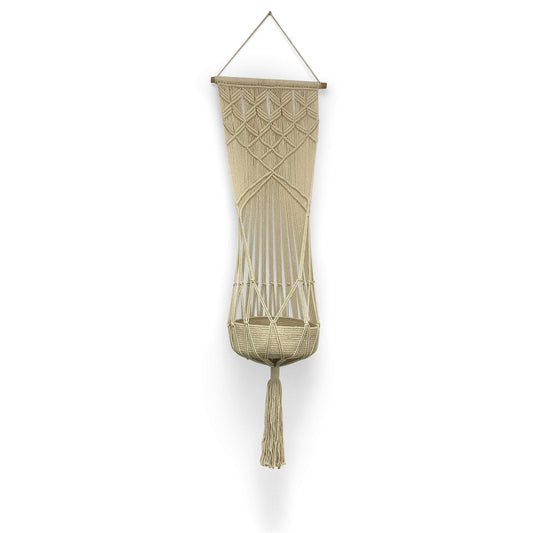 Baby macrame toy hanging basket finn + emma