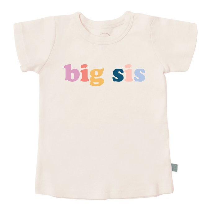 Baby graphic tee | big sis Finn + Emma