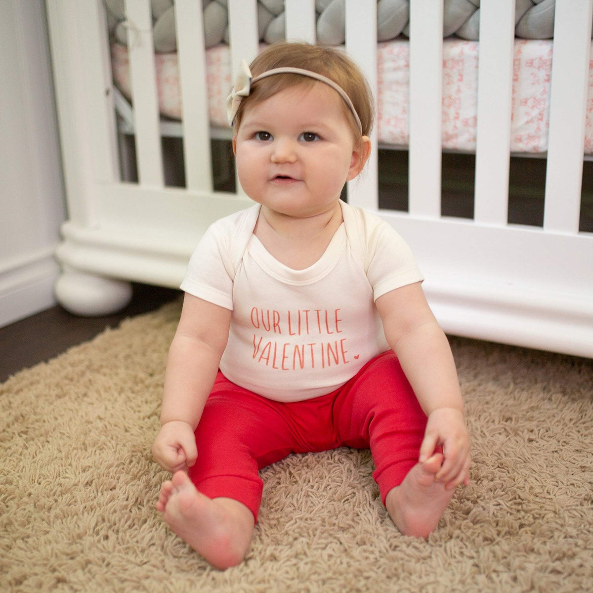 Baby graphic bodysuit | little valentine finn + emma