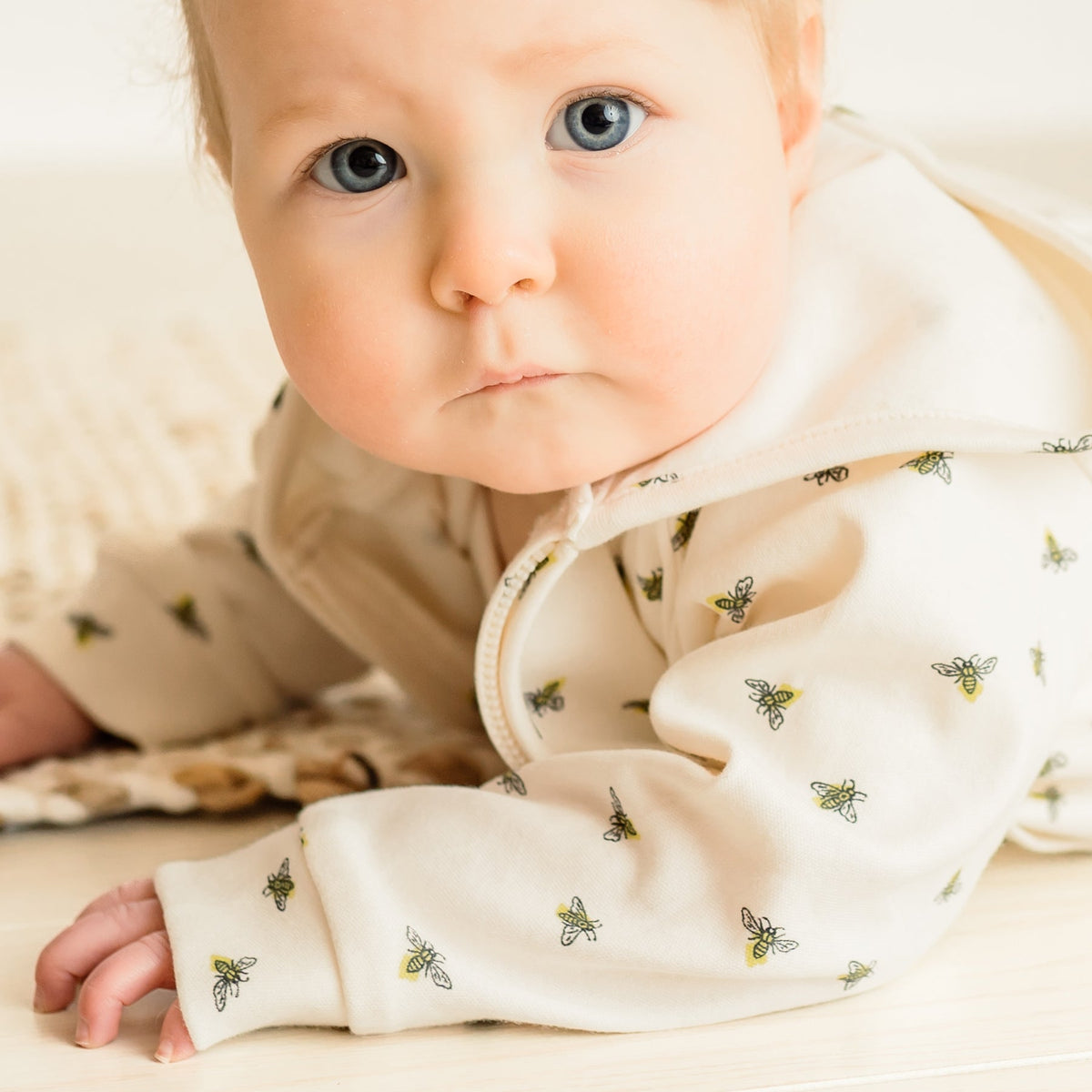 Baby hoodie | busy bees finn + emma