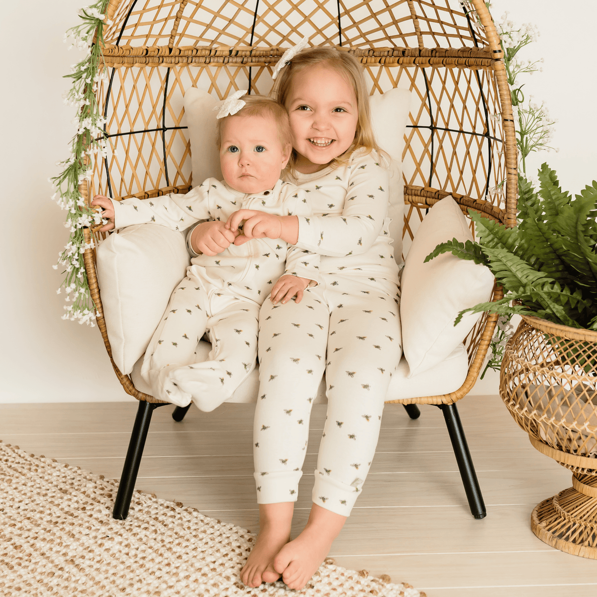 Baby pajamas | busy bees finn + emma