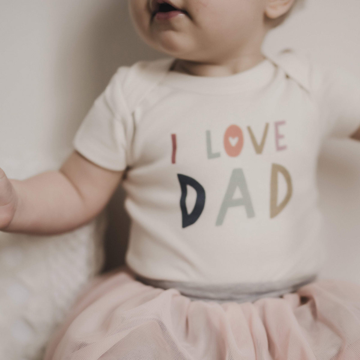 Baby graphic bodysuit | love dad finn + emma